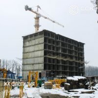 Фотоотчет о строительстве ЖК Флотилия за 28 февраля 2018 г.