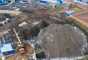 Фотоотчет о строительстве ЖК "Фонтаны" за март 2018 г.